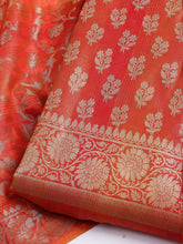 Woven Chanderi Unstitched Suit With Dupatta